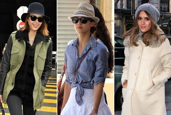 4. Những chiếc mũ cá tính: Tuy đã là bà mẹ hai con nhưng nhiều khi Jessica Alba vẫn khiến mọi người bất ngờ với diện mạo trẻ trung và đáng yêu của mình. Rất đơn giản, người đẹp mặc đồ bụi bặm một chút và đội mũ phớt lên đầu, hay chiếc mũ len kết hợp áo khoác dạ dài ấm áp làm cô thêm nữ tính. Phụ kiện đơn giản nhưng lại góp phần quan trọng làm dung nhan của Jessica Alba thêm nổi bật và lôi cuốn. 4. Những chiếc mũ cá tính: Tuy đã là bà mẹ hai con nhưng nhiều khi Jessica Alba vẫn khiến mọi người bất ngờ với diện mạo trẻ trung và đáng yêu của mình. Rất đơn giản, người đẹp mặc đồ bụi bặm một chút và đội mũ phớt lên đầu, hay chiếc mũ len kết hợp áo khoác dạ dài ấm áp làm cô thêm nữ tính. Phụ kiện đơn giản nhưng lại góp phần quan trọng làm dung nhan của Jessica Alba thêm nổi bật và lôi cuốn.
