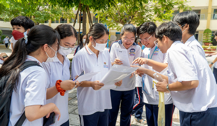 Điểm thi tại Trường Trung học phổ thông Trần Nguyên Hãn, Thành phố Vũng Tàu, tỉnh Bà Rịa - Vũng Tàu trong kỳ thi tốt nghiệp trung học phổ thông 2024. Ảnh minh họa: Bảo Khánh. images1851113__DSC3690.jpg