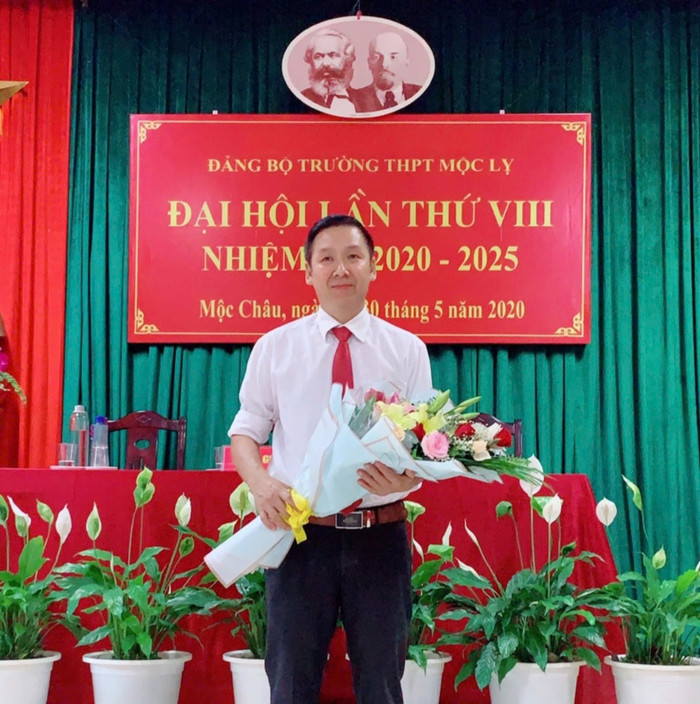 Thầy Nguyễn Minh Hải, Hiệu trưởng Trường Trung học phổ thông Mộc Lỵ. Ảnh: NVCC. 8a95877d78ddde8387cc.jpg
