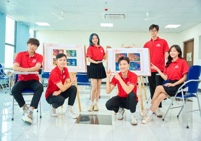 Sinh viên Trường Cao đẳng Việt Mỹ Hà Nội. Ảnh: NTCC. DSC03592.jpg