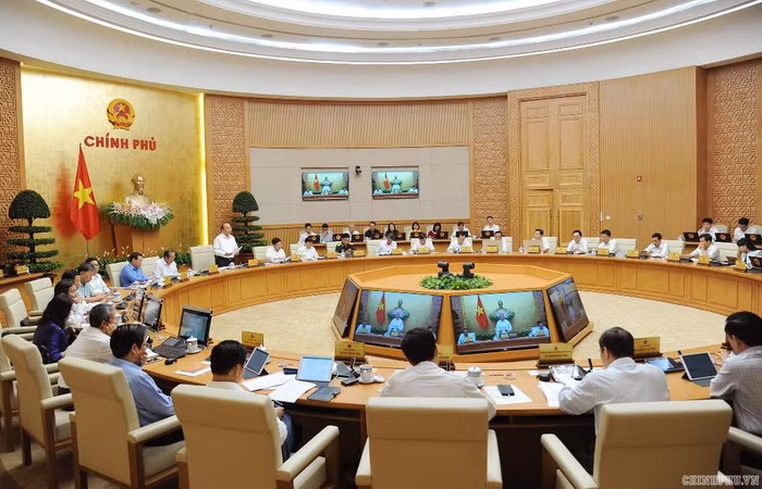 Quang cảnh cuộc họp. Ảnh: VGP Quang cảnh cuộc họp. Ảnh: VGP