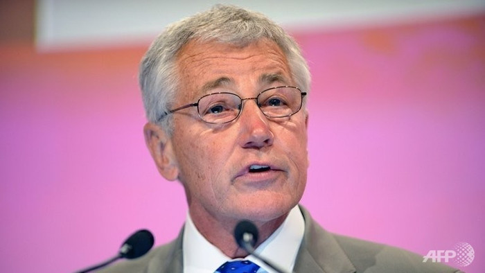 Bộ trưởng Quốc phòng Mỹ Chuck Hagel. Bộ trưởng Quốc phòng Mỹ Chuck Hagel.