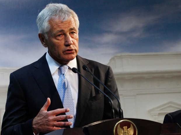 Bộ trưởng Quốc phòng Mỹ Chuck Hagel. Bộ trưởng Quốc phòng Mỹ Chuck Hagel.