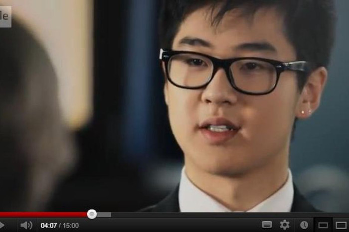 Kim Han-sol trong một cuộc trả lời phỏng vấn hiếm hoi. Kim Han-sol trong một cuộc trả lời phỏng vấn hiếm hoi.