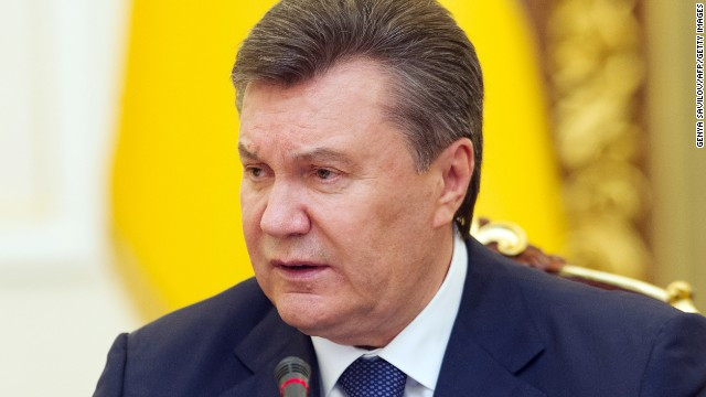 Tổng thống Ukraina bị lật đổ Victor Yanukovych, người được cho là đang tìm cách rời khỏi đất nước. Tổng thống Ukraina bị lật đổ Victor Yanukovych, người được cho là đang tìm cách rời khỏi đất nước.