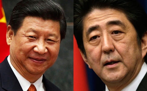 Chủ tịch nước Trung Quốc Tập Cận Bình và Thủ tướng Nhật Bản Shinzo Abe. Chủ tịch nước Trung Quốc Tập Cận Bình và Thủ tướng Nhật Bản Shinzo Abe.