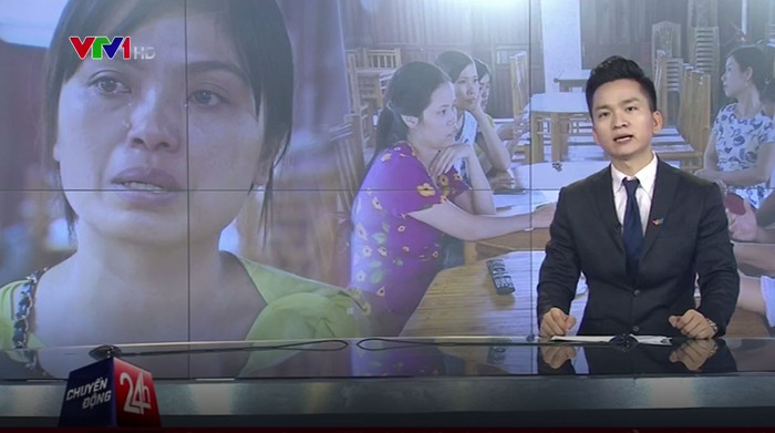 Ảnh chụp màn hình phóng sự Giáo viên đột ngột mất việc tại Thanh Hóa: “Không biết kêu ai” của Chuyển động 24h, VTV ngày 27/9. Ảnh chụp màn hình phóng sự Giáo viên đột ngột mất việc tại Thanh Hóa: “Không biết kêu ai” của Chuyển động 24h, VTV ngày 27/9.