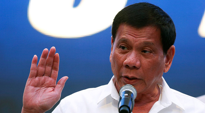 Tổng thống Philippines Rodrigo Duterte, ảnh: True News. Tổng thống Philippines Rodrigo Duterte, ảnh: True News.
