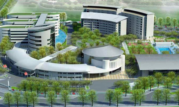 Phối cảnh Học viện Cán bộ thành phố Hồ Chí Minh. (Ảnh: Kỷ yếu của trường Học viện Cán bộ thành phố Hồ Chí Minh).