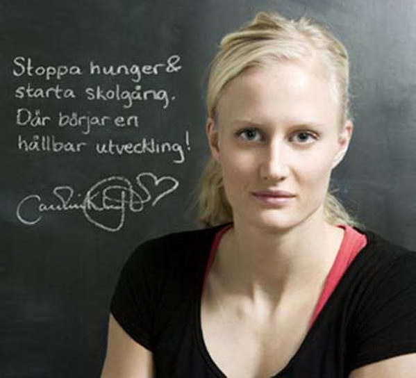 Vận động viên Thụy Điển Carolina Kluft, nhà vô địch Olympic, vô địch thế giới, và vô địch Châu Âu 7 môn điền kinh phối hợp, người từng được bình chọn là nữ vận động viên xuất sắc nhất Châu Âu năm 2006 Vận động viên Thụy Điển Carolina Kluft, nhà vô địch Olympic, vô địch thế giới, và vô địch Châu Âu 7 môn điền kinh phối hợp, người từng được bình chọn là nữ vận động viên xuất sắc nhất Châu Âu năm 2006