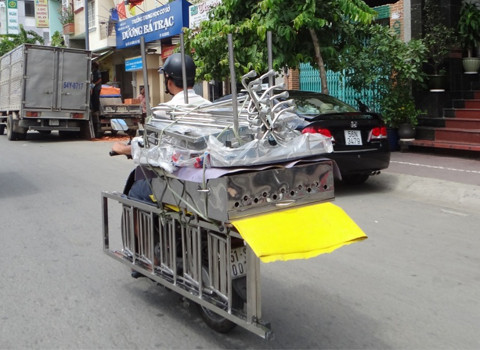 Chụp lúc 10h25 ngày 26/6 trên đường Dương Bá Trạc. quận 8. TP. HCM. Ảnh: An Nguyễn.