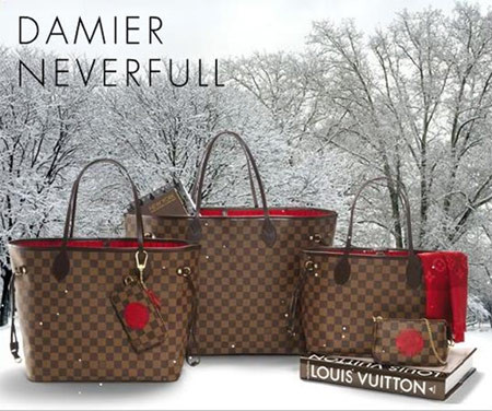 Túi Neverfull là một trong những thiết kế mới nhất của Louis Vuitton, kiểu dáng đơn giản nhưng không bao giờ lỗi mốt. Với 3 kích cỡ khác nhau, nhưng đều khá to, loại túi này như một chiếc túi “thần kỳ” có thể chứa mọi vật dụng của chị em phụ nữ thường đem theo khi ra đường. Túi Neverfull là một trong những thiết kế mới nhất của Louis Vuitton, kiểu dáng đơn giản nhưng không bao giờ lỗi mốt. Với 3 kích cỡ khác nhau, nhưng đều khá to, loại túi này như một chiếc túi “thần kỳ” có thể chứa mọi vật dụng của chị em phụ nữ thường đem theo khi ra đường.