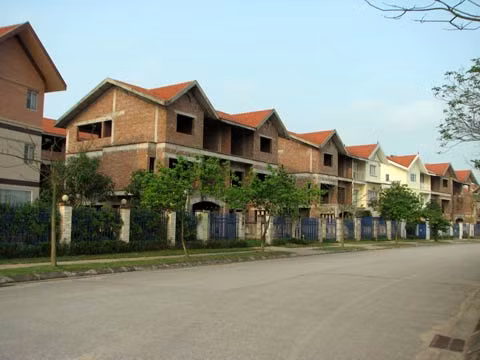 Dự án tại huyện Mê Linh rớt giá mạnh nhất. Ảnh: Hoàng Lan.