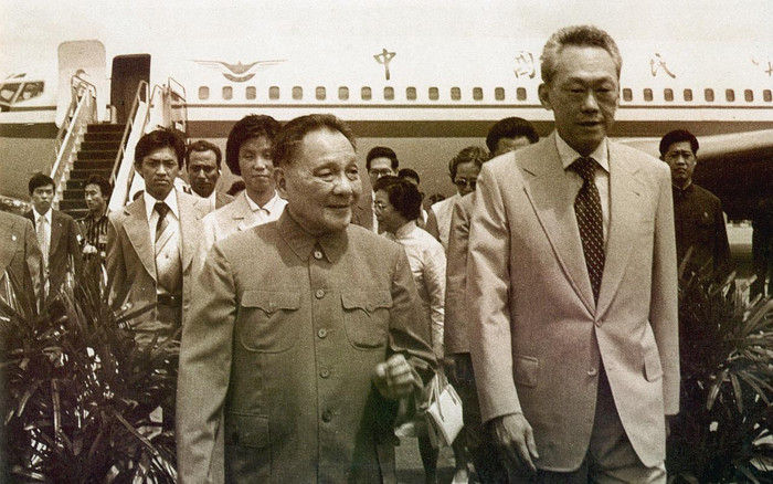 Ông Đặng Tiểu Bình thăm Singapore năm 1978 để học tập mô hình phát triển của quốc đảo này cho chiến lược cải cách mở cửa. Ảnh: The Straits Times. Ông Đặng Tiểu Bình thăm Singapore năm 1978 để học tập mô hình phát triển của quốc đảo này cho chiến lược cải cách mở cửa. Ảnh: The Straits Times.