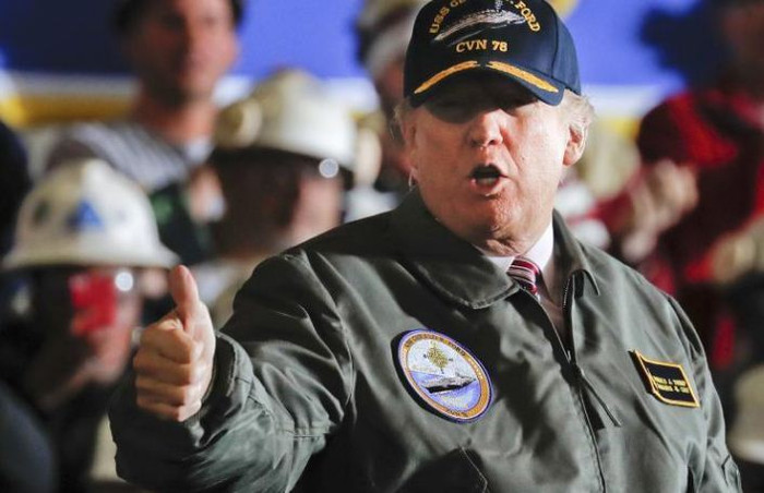 Chính sách của Hoa Kỳ với Biển Đông dưới thời Tổng thống Donald Trump đang trở thành tâm điểm chú ý của khu vực, ảnh: AP.