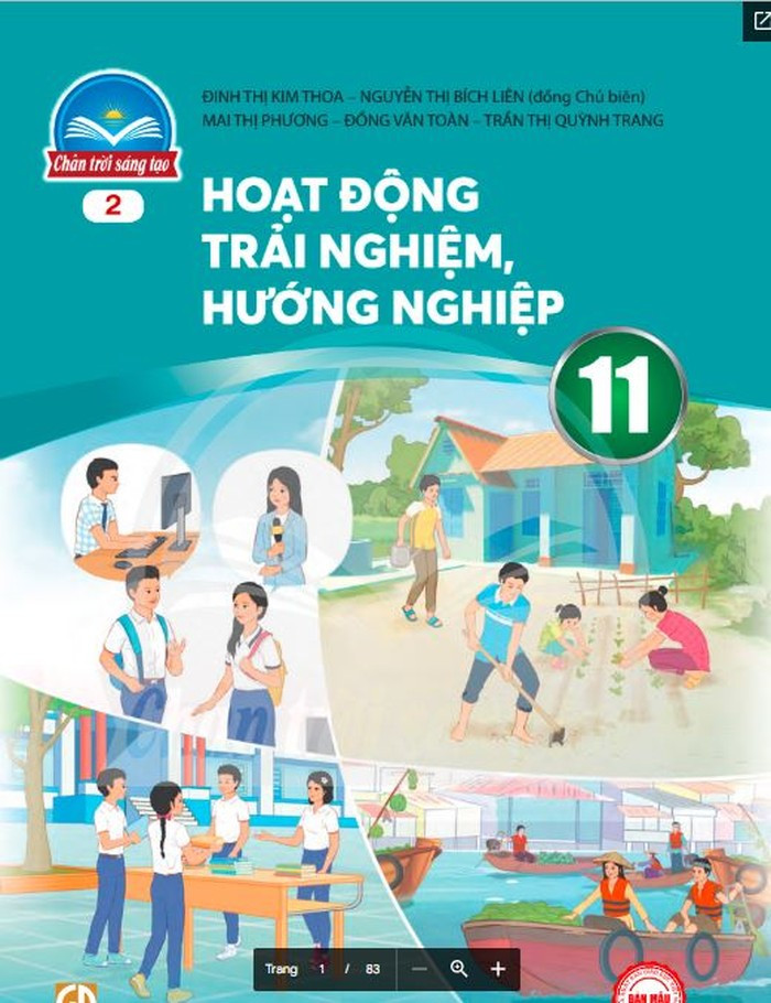 Bìa bản 2 cuốn sách Hoạt động trải nghiệm, hướng nghiệp lớp 11 bộ Chân trời sáng tạo. (Ảnh: Chân trời sáng tạo). Bìa bản 2 cuốn sách Hoạt động trải nghiệm, hướng nghiệp lớp 11 bộ Chân trời sáng tạo. (Ảnh: Chân trời sáng tạo).