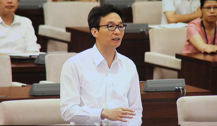 Phó Thủ tướng Vũ Đức Đam phát biểu tại phiên họp. (Ảnh chụp màn hình: Đỗ Thơm) Phó Thủ tướng Vũ Đức Đam phát biểu tại phiên họp. (Ảnh chụp màn hình: Đỗ Thơm)