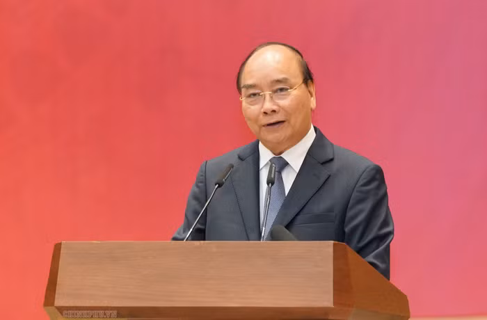 Thủ tướng phát biểu tại Hội nghị. Ảnh: VGP Thủ tướng phát biểu tại Hội nghị. Ảnh: VGP