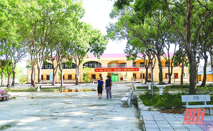 Trường Tiểu học và Trung học cơ sở Nguyễn Xuân Nguyên, xã Quảng Giao, huyện Quảng Xương, tỉnh Thanh Hóa, hình ảnh chỉ mang tính chất minh họa, nguồn: Phong Sắc / Báo Thanh Hóa.