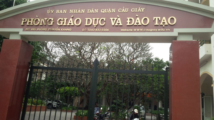 Hội thi Giáo viên dạy giỏi của Phòng Giáo dục và Đào tạo quận Cầu Giấy đang gặp những lùm xùm không đáng có (Ảnh Vũ Phương)
