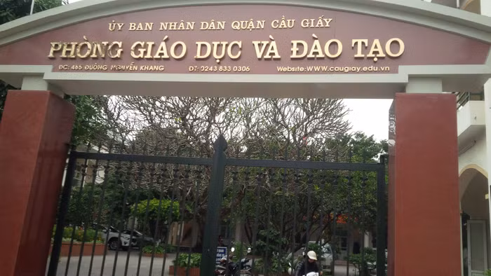 Hội thi Giáo viên dạy giỏi của Phòng Giáo dục và Đào tạo quận Cầu Giấy đang gặp những lùm xùm không đáng có (Ảnh Vũ Phương)