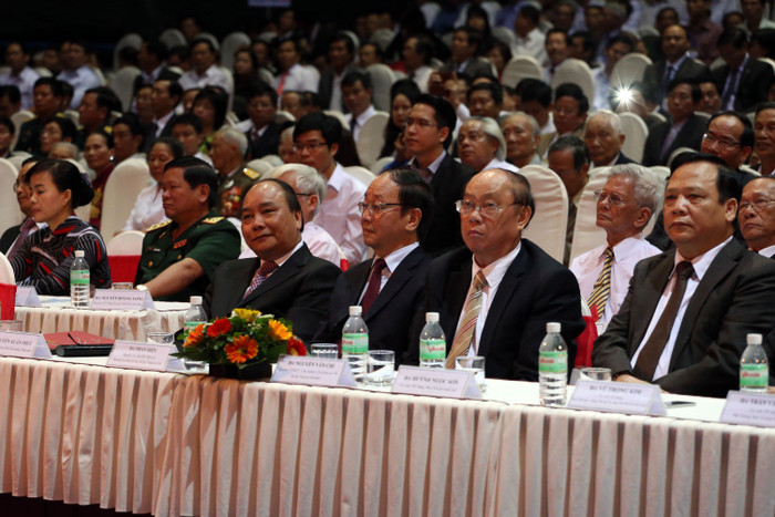 Các đại biểu tham dự Lễ kỷ niệm 40 năm Ngày giải phóng TP Đà Nẵng. Ảnh Thùy Linh Các đại biểu tham dự Lễ kỷ niệm 40 năm Ngày giải phóng TP Đà Nẵng. Ảnh Thùy Linh