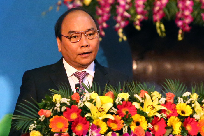 Phó Thủ tướng Nguyễn Xuân Phúc phát biểu tại buổi lễ. Ảnh Thùy Linh Phó Thủ tướng Nguyễn Xuân Phúc phát biểu tại buổi lễ. Ảnh Thùy Linh