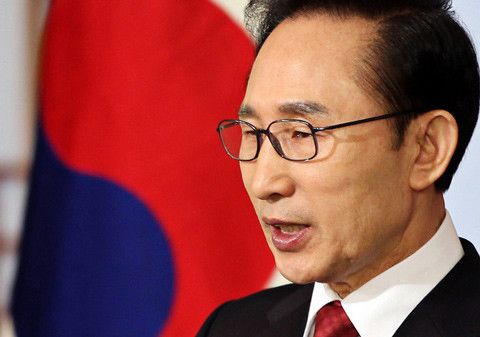 Tổng thống Hàn Quốc Lee Myung - bak. Ảnh: Yonhap.
