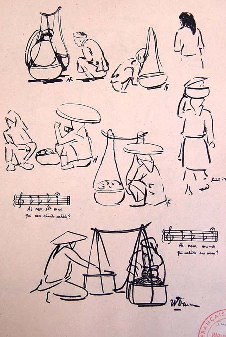 "Ai nem sốt mua". "Ai nem mua đi". "Ai nem sốt mua". "Ai nem mua đi".