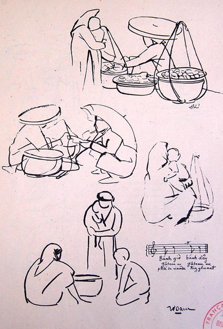 "Bánh giò, bánh dày". "Bánh giò, bánh dày".