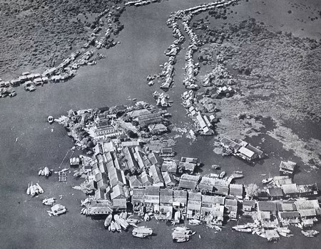 Mùa nước nổi trên lưu vực sông Mekong.