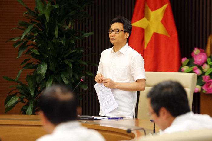 Phó Thủ tướng Vũ Đức Đam chủ trì cuộc họp. Ảnh: VGP