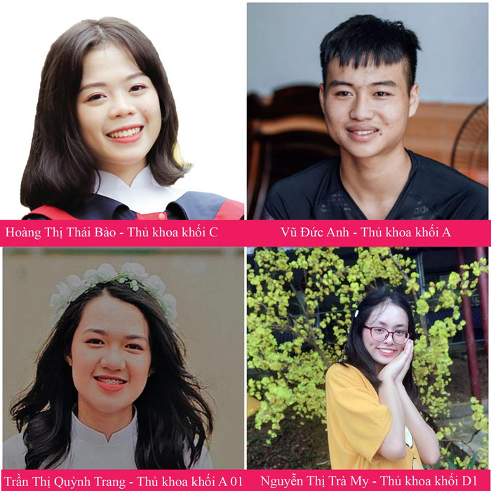 Gương mặt một số thủ khoa năm 2019. (Đồ họa: Tùng Dương)