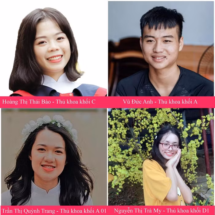 Gương mặt một số thủ khoa năm 2019. (Đồ họa: Tùng Dương)