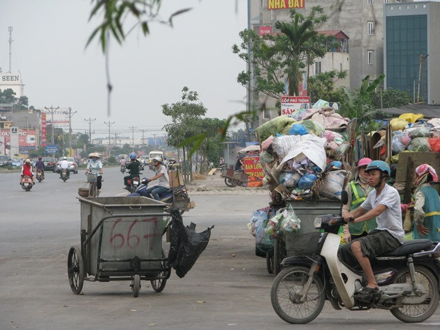Thật hiếm hoi khi tìm thấy sự trong lành qua trục đường 32 Từ Liêm- Hà Nội.