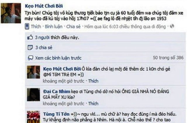Những "phát ngôn" vô cảm gây sốc của "Kẹo mút chơi bời" trên facebook. Những "phát ngôn" vô cảm gây sốc của "Kẹo mút chơi bời" trên facebook.