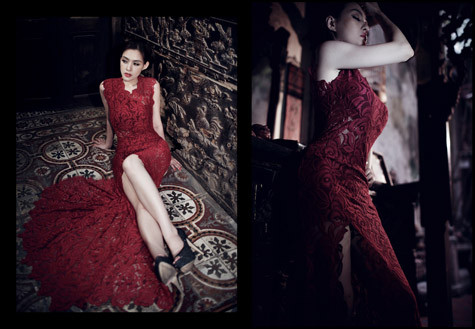 Mẫu thiết kế đầm dạ hội trong bộ sưu tập mới của Amy Đào.