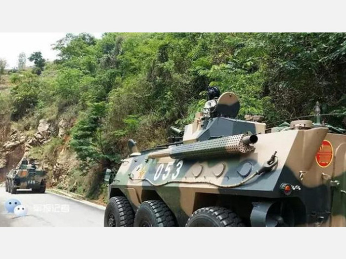 Lực lượng bộ binh cơ giới cơ động ra vị trí tập trận, đối diện với chiến khu Kokang của lực lượng phiến quân Kachin người Hán chống chính phủ Myanmar. Ảnh: Quân giải phóng. Lực lượng bộ binh cơ giới cơ động ra vị trí tập trận, đối diện với chiến khu Kokang của lực lượng phiến quân Kachin người Hán chống chính phủ Myanmar. Ảnh: Quân giải phóng.