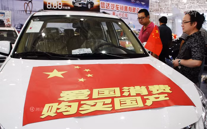 Xe hơi Trung Quốc nhân dịp biểu tình chống Nhật Bản tung chiêu cạnh tranh với hàng Nhật: Dùng xe nội là yêu nước!