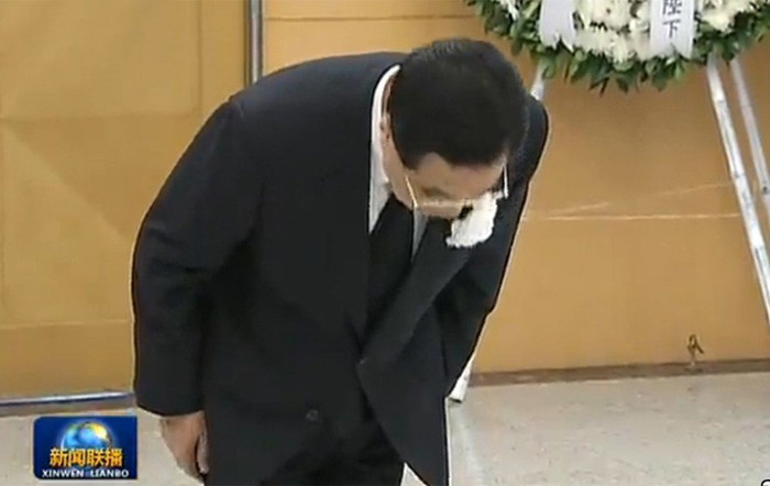 Ông Hồ Cẩm Đào viếng cựu Quốc vương Sihanouk Ông Hồ Cẩm Đào viếng cựu Quốc vương Sihanouk