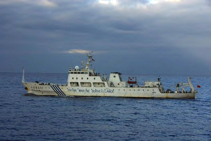 4 tàu Hải giám liên tục bắc loa kêu gọi Cảnh sát biển Nhật Bản hãy rời khỏi đây 4 tàu Hải giám liên tục bắc loa kêu gọi Cảnh sát biển Nhật Bản hãy rời khỏi đây