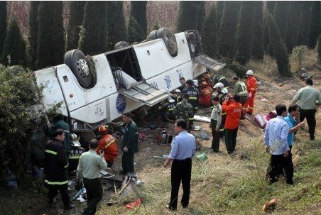 Vụ lật xe khách ngày 7/10 tại Sơn Đông khiến 14 người thiệt mạng Vụ lật xe khách ngày 7/10 tại Sơn Đông khiến 14 người thiệt mạng