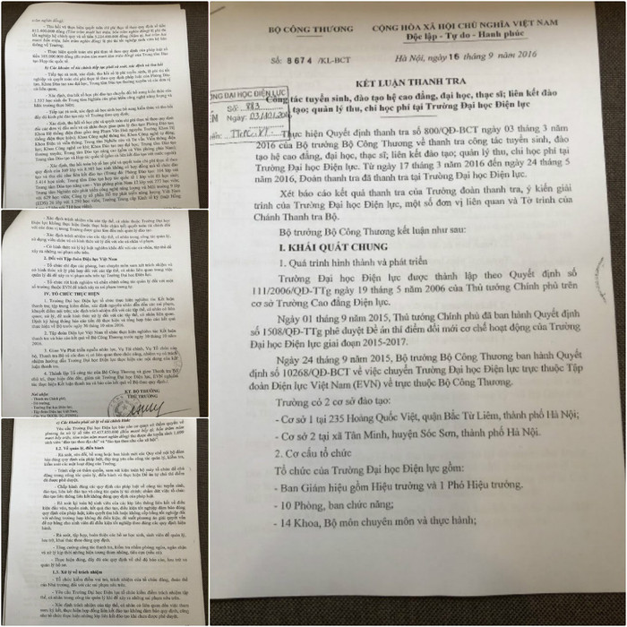 Không phải lần đầu tiên Đại học Điện Lực bị Bộ Công thương thanh tra và chỉ ra hàng loạt sai phạm. Ảnh: LC