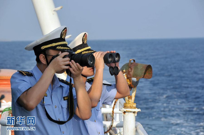 Hải giám Trung Quốc quay phim, chụp ảnh trái phép tại nhóm Lưỡi Liềm, quần đảo Hoàng Sa thuộc chủ quyền Việt Nam hôm qua 12/3