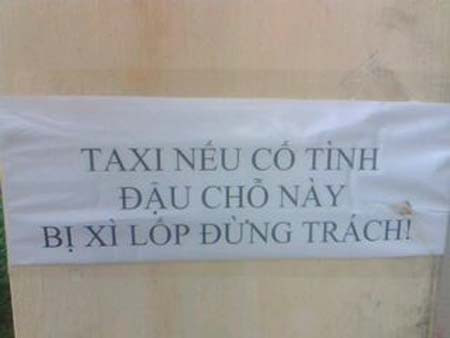 Cảnh báo cho những xe không thực hiện đúng. Cảnh báo cho những xe không thực hiện đúng.