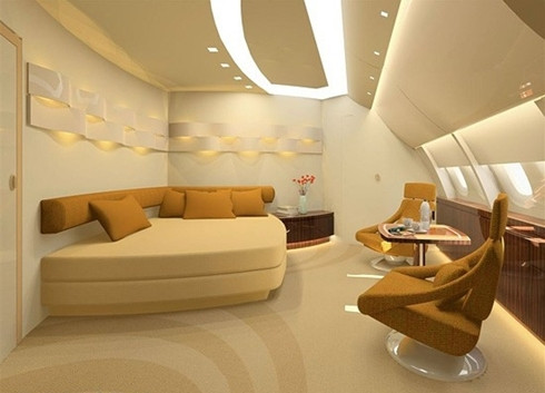 Một phòng ngủ khác trong máy bay. Một phòng ngủ khác trong máy bay.