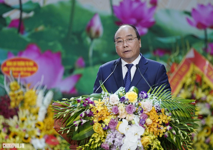 Thủ tướng phát biểu. Ảnh: VGP Thủ tướng phát biểu. Ảnh: VGP