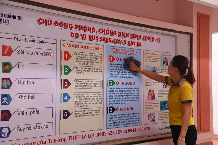 Các bản tin của trường Lê Lợi được thể hiện bằng nhiều màu sắc bắt mắt.