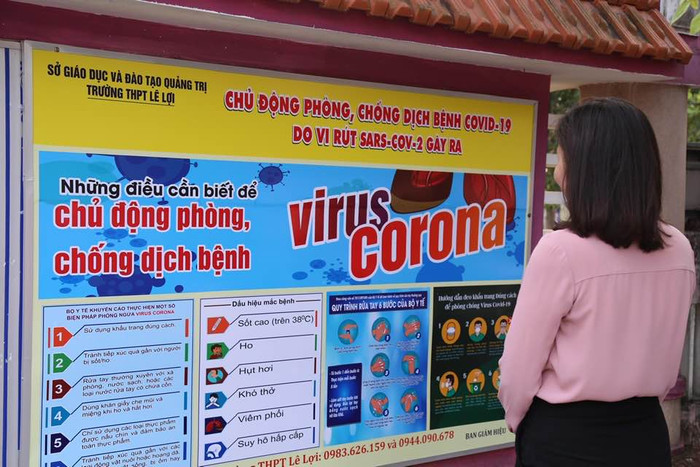 Trường Lê Lợi chủ động, phòng chống dịch bệnh Covid-19.