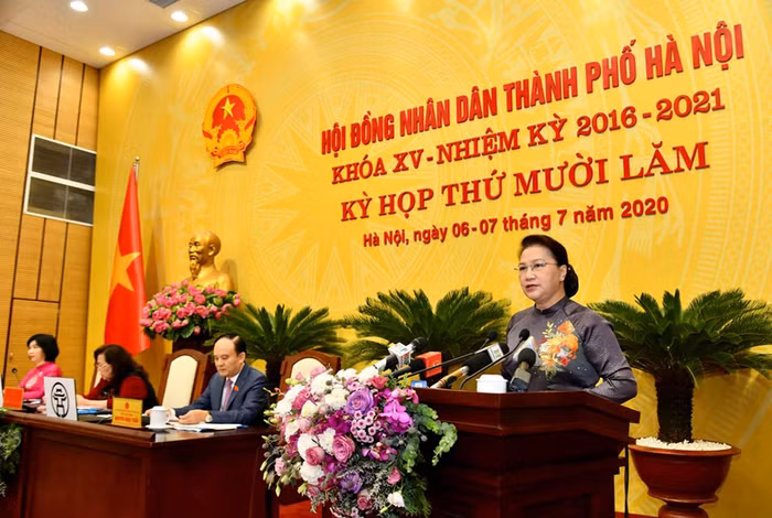 Chủ tịch Quốc hội Nguyễn Thị Kim Ngân phát biểu tại kỳ họp. Ảnh: Báo Hà Nội mới Chủ tịch Quốc hội Nguyễn Thị Kim Ngân phát biểu tại kỳ họp. Ảnh: Báo Hà Nội mới